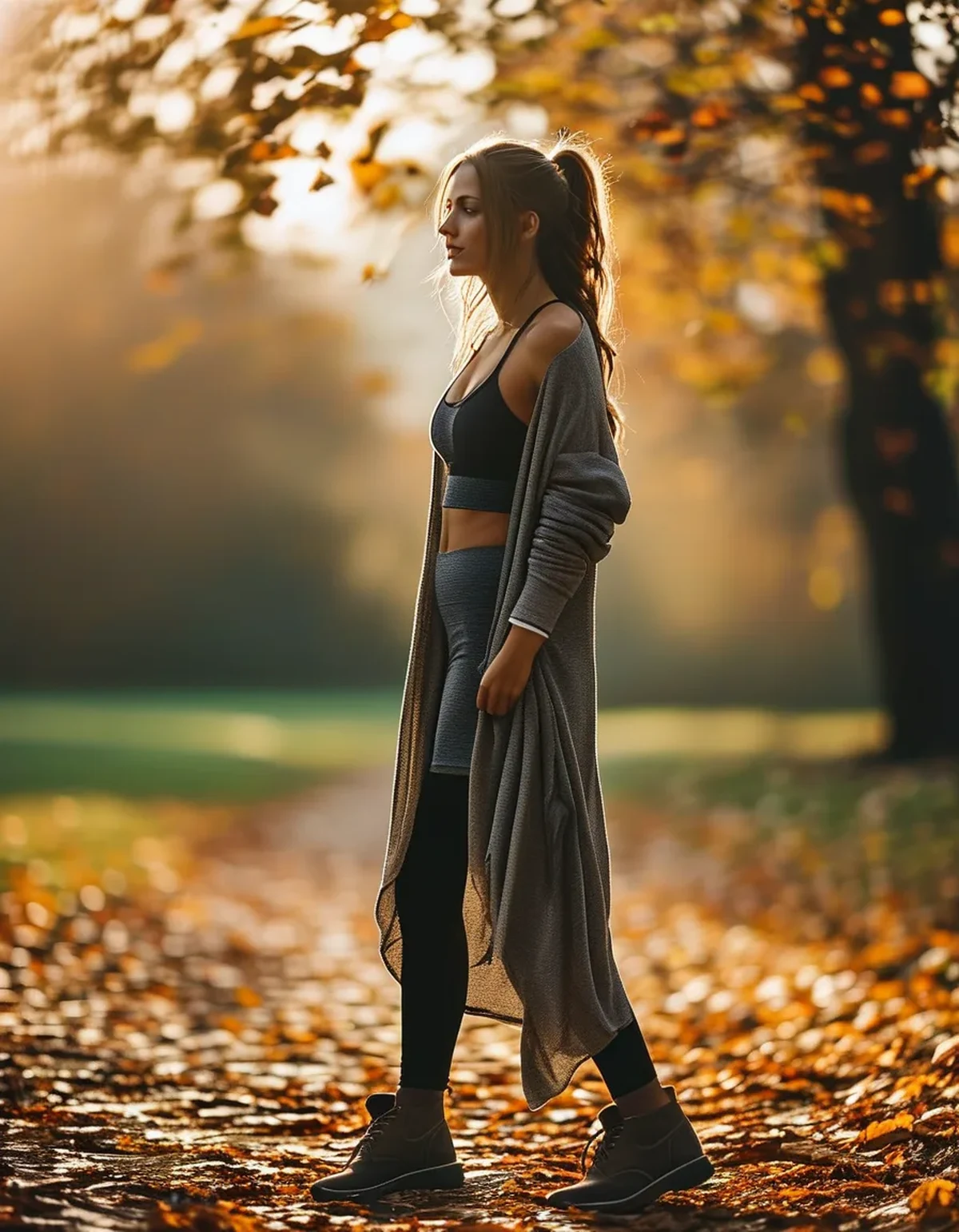 How to Wear an Exercise Dress Into Autumn Without Buying Anything New